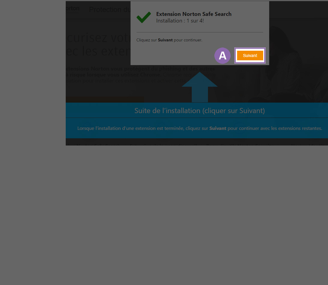 Installation des extensions Norton Security Online - 04