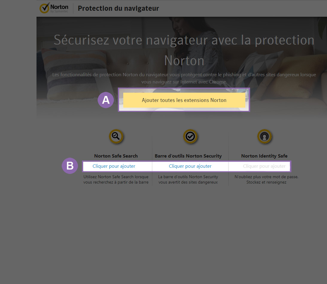 Installation des extensions Norton Security Online - 02