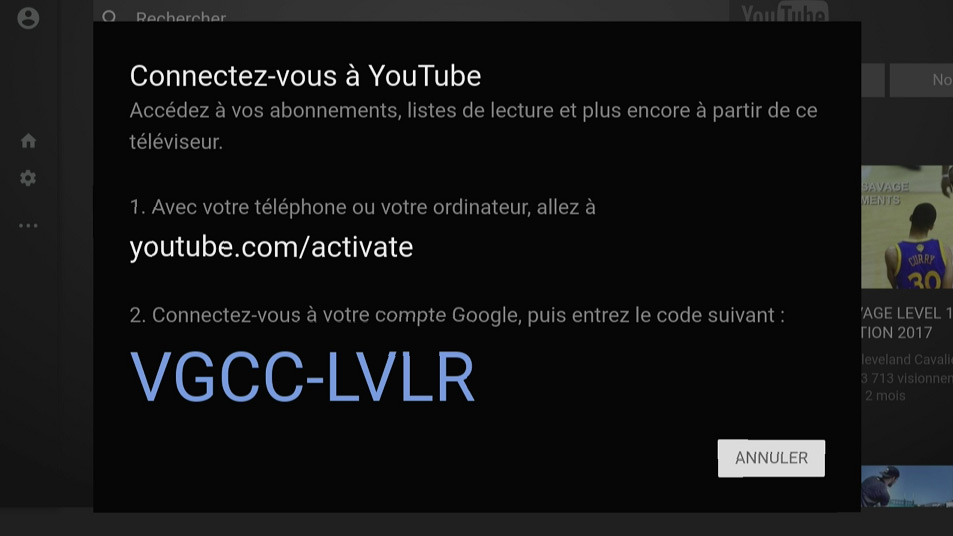 Connexion Youtube - 01